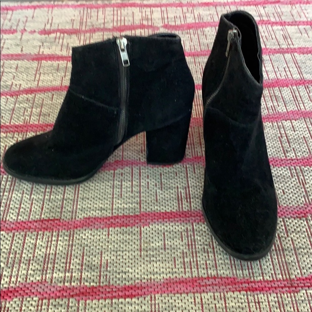 Black Suede Booties